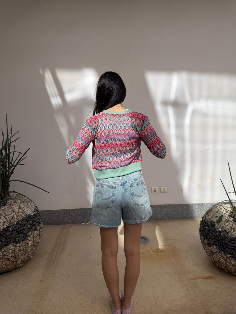 The melon cardigan