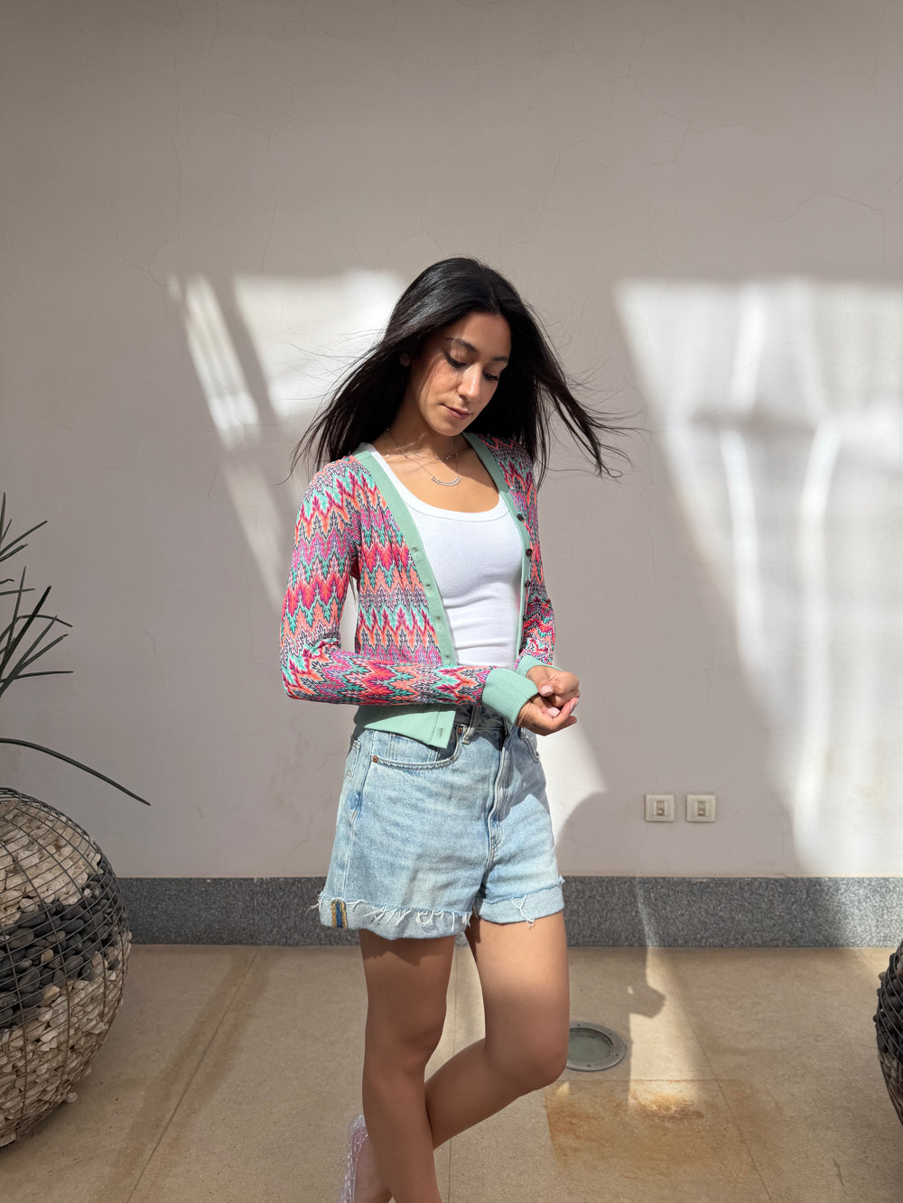 The melon cardigan