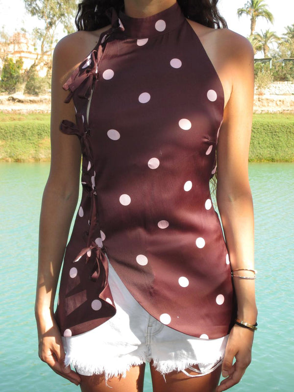 The dot brown top