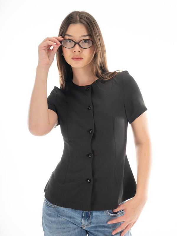 Noir buttoned blouse